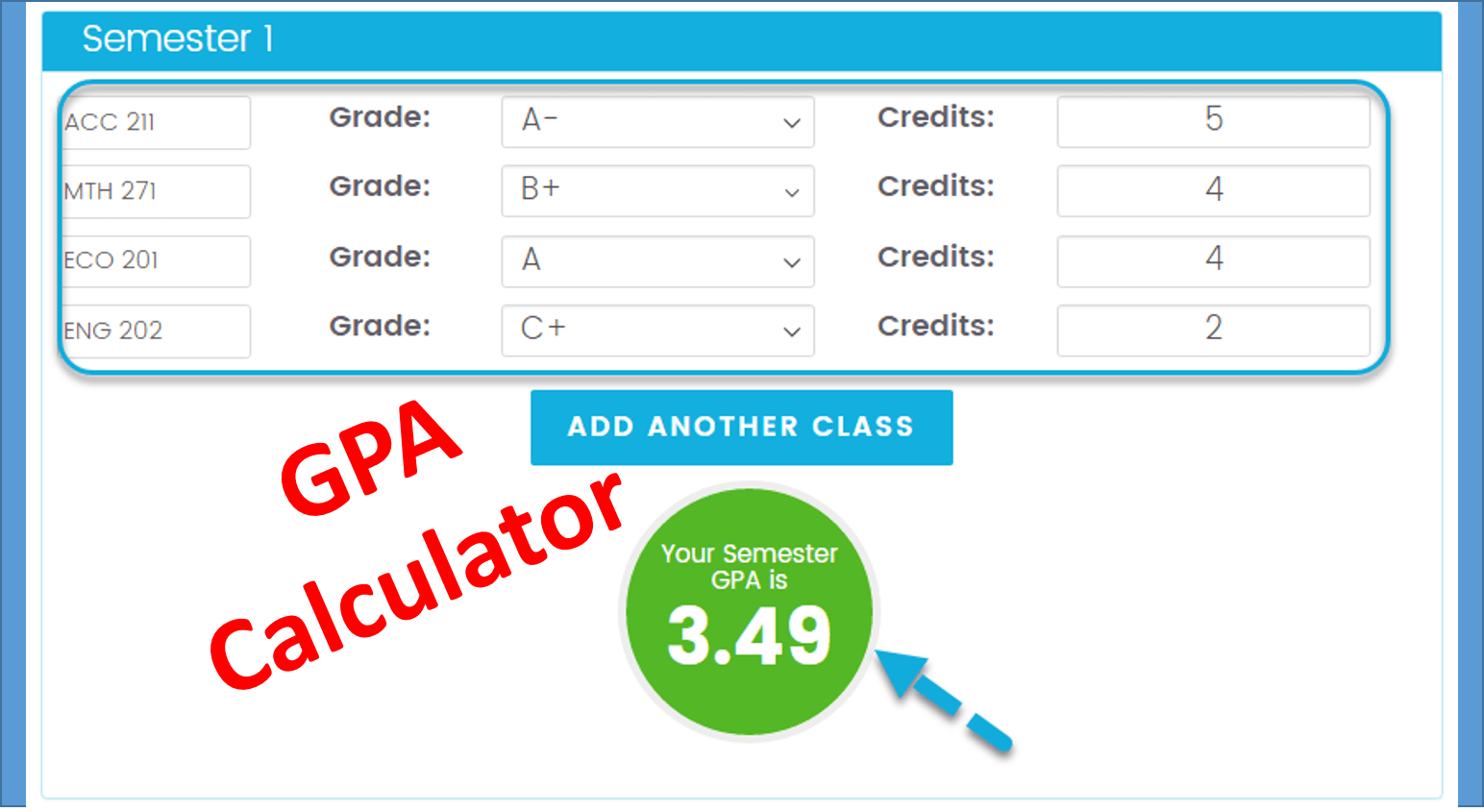 GPA Calculator । জিপিএ ক্যালকুলেটর