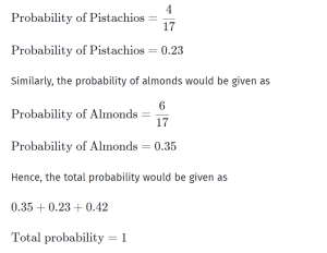 probability of almonds and pistachios